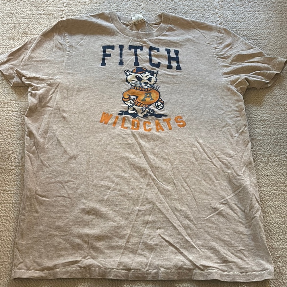 Y2K VINTAGE Abercrombie & Fitch Beige Muscle Tee